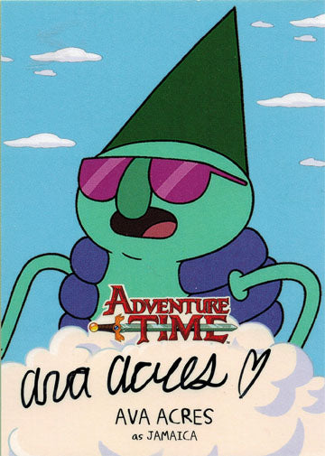 Adventure Time A16 Autograph Card Ava Acres as Jamaica