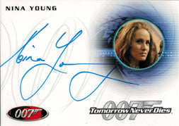 James Bond 50th Series Two Autograph Card A172 Nina Young as Tamara Steele