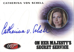 James Bond Mission Logs A179 Catherina von Schell as Nancy Autograph Card
