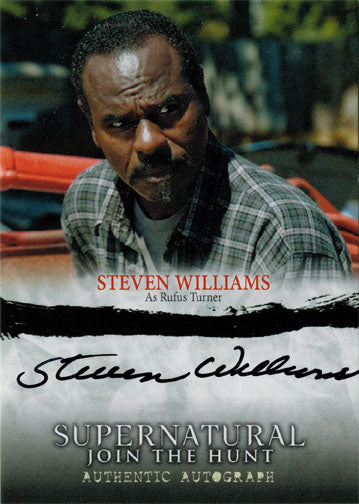 Supernatural Seasons One to Three Autograph Card A19 Steven Williams As Rufus