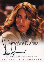 Vampire Diaries Season Two A19 Autograph Card Dawn Olivieri as Andie Star