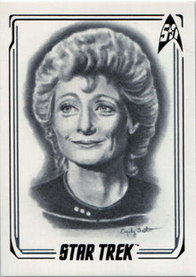 Star Trek 50th Anniversary ArtiFEX Emily Tester Chase Card A21 Dr. Pulaski