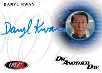 James Bond Autographs & Relics Autograph Card A232 Daryl Kwan as General Kwan