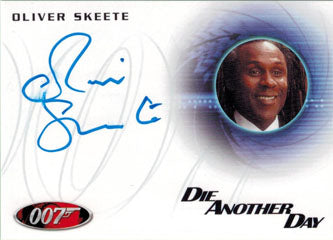 James Bond Autographs & Relics Autograph Card A234 Oliver Skeete as Concierge