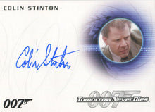 James Bond Archives 2015 Autograph Card A239 Colin Stinton as Greenwalt