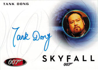 James Bond Autographs & Relics Autograph Card A241 Tank Dong as Bodyguard