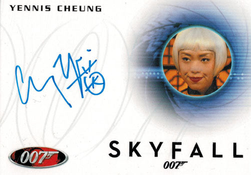 James Bond Archives 2014 Autograph Card A247 Yennis Cheung as Casino Cashier