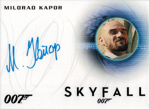 James Bond Archives 2014 Autograph Card A257 Milorad Kapor as Henchman
