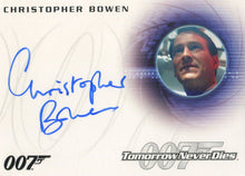 James Bond Archives 2015 Autograph Card A259 Christopher Bowen as Richard Day