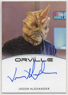 Orville Archives Autograph Card A25 Jason Alexander as Olix (Full Bleed)