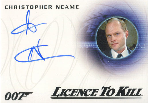 James Bond Archives 2015 Autograph Card A261 Christopher Neame as Fallon