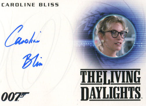 James Bond Archives 2015 Autograph Card A263 Caroline Bliss as Moneypenny