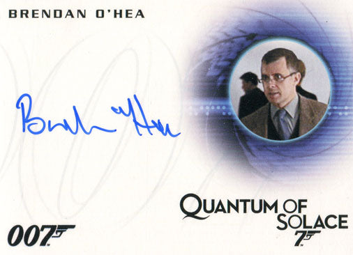 James Bond Archives 2015 Autograph Card A274 Brendan OHea as Forensics Tech