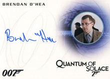 James Bond Archives 2015 Autograph Card A274 Brendan OHea as Forensics Tech
