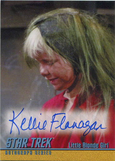 Star Trek TOS Captains Collection Autograph Card A291 Kellie Flanagan as Blonde