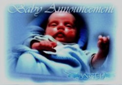 Angel Season 3 Baby Announcement Case Topper Card A3CL-1