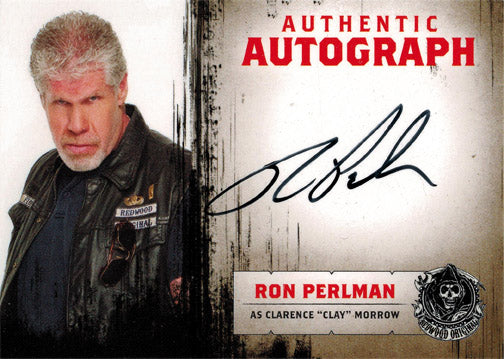 Sons of Anarchy Seasons 1 to 3 A3 Autograph Card Ron Perlman as Clay Morrow