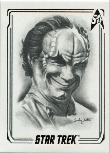 Star Trek 50th Anniversary ArtiFEX Emily Tester Chase Card A46 Dr. Phlox