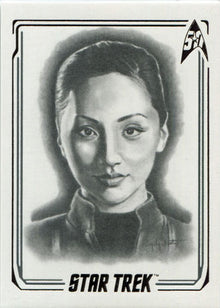 Star Trek 50th Anniversary ArtiFEX Emily Tester Chase Card A49 Ensign Sato