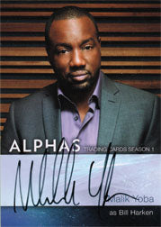 Alphas Season One A5 Autograph Card Malik Yoba as Bill Harken