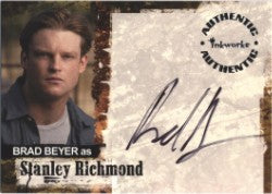 Jericho Season 1 A6 Brad Beyer as Stanley Richmond Autograph Card
