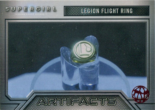 Supergirl Season 1 Red Omegahedron Foil Artifacts Chase Card A6 Legion Fli. Ring