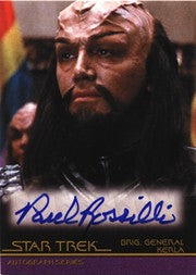 Quotable Star Trek Movies Autograph Card A87 Paul Rossilli