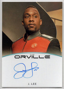 Orville Archives Autograph Card A8 J. Lee as Lt. Cmdr. John Lamarr (Full Bleed)