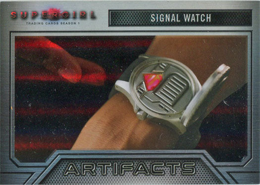 Supergirl Season 1 Rainbow Foil Board Artifacts Chase Card A8 Signal Watch