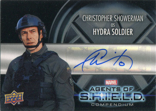 Marvel Agents of SHIELD Compendium Autograph Card AA-CS Christopher Showerman