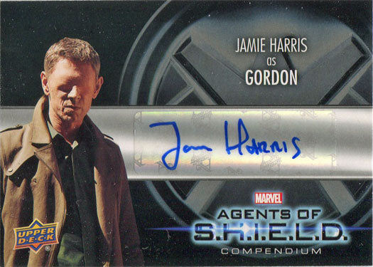 Marvel Agents of SHIELD Compendium Autograph Card AA-JH Jamie Harris as Gordon