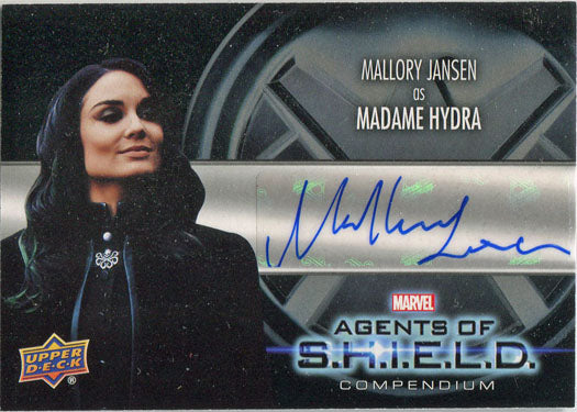 Marvel Agents of SHIELD Compendium Autograph Card AA-MJ Mallory Jansen as Hydra