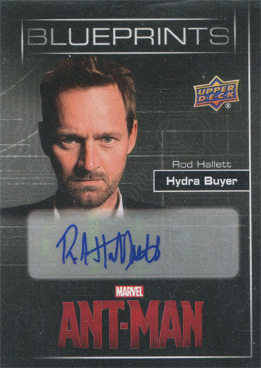 Marvel Ant-Man Movie Autograph Card AA-RO Rod Hallett as Hydra Buyer