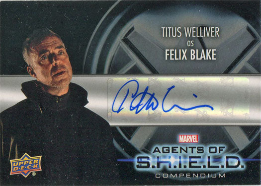 Marvel Agents of SHIELD Compendium Autograph Card AA-TW Titus Welliver