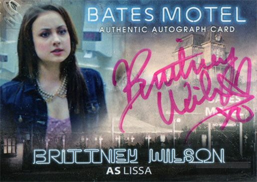 Bates Motel Autograph Card ABW Brittney Wilson as Lissa