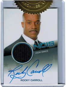 NCIS 2012 AC2 Rocky Carroll as Leon Vance Autograph Costume Relic Card