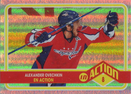 O-Pee-Chee Hockey 2009-10 In Action Subset Card ACT3 Alexander Ovechkin