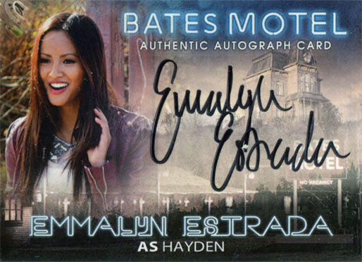 Bates Motel Autograph Card AEE Emmalyn Estrada as Hayden