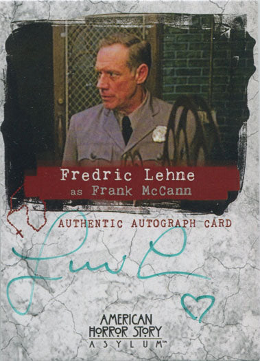 American Horror Story Asylum Autograph Card AFL Fredric Lahne with Hart
