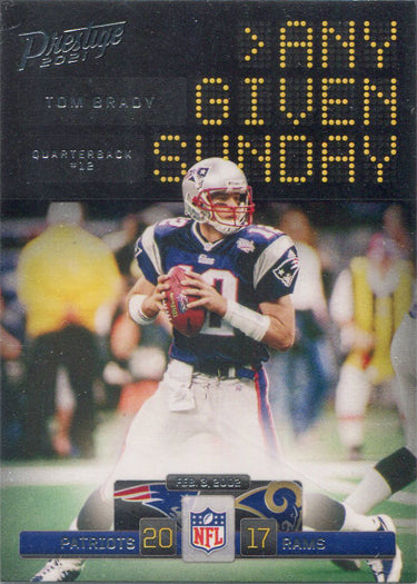 Panini Prestige Football 2021 Any Given Sunday Insert Card AGS-TB2 Tom Brady