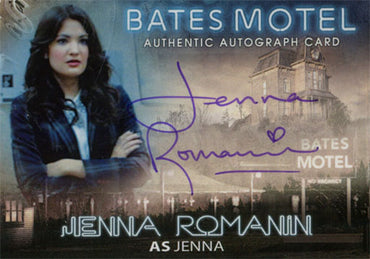 Bates Motel Autograph Card AJR Jenna Romanin as Jenna Purple Ink