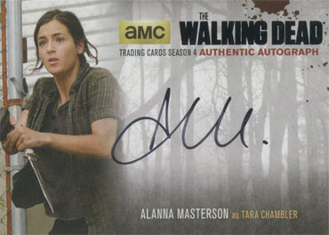 Walking Dead Season 4 Part 2 Autograph Card AM2 Alanna Masterson Tara Chambler