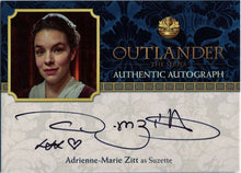 Outlander Season 2 Autograph Card AMZ Adrienne-Marie Zitt as Suzette