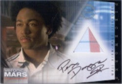 Veronica Mars Season 2 APW-2 Percy Daggs III Autograph Pieceworks Costume Card