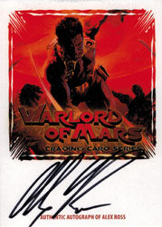 Warlord of Mars Autograph Fold Out Z Card WMAZ-AR signed by Alex Ross