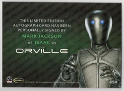 Orville Archives Silver Autograph Card AS4 Mark Jackson as Isaac