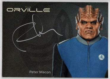 Orville Archives Silver Autograph Card AS6 Peter Macon as Lt. Commander Bortus