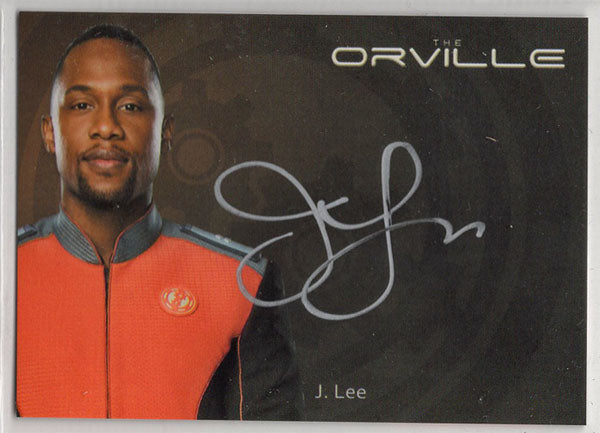 Orville Archives Silver Autograph Card AS8 J. Lee as Lt. Cmdr. John Lamarr