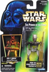Star Wars POTF ASP-7 Droid Action Figure Green Card