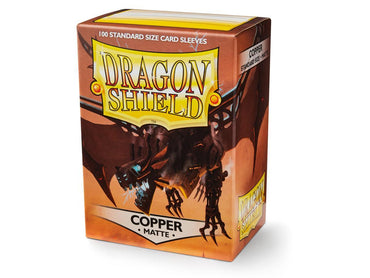 Dragon Shield Matte Sleeve - Copper ‘Draco Primus’ 100ct